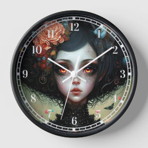 Reloj Gótico Típico Chica Gótico