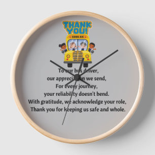 Reloj Gracias, Conductor de Autobús Escolar.