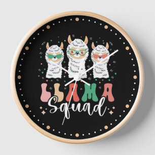 Reloj Graciosa Llama Squad gafas de sol Guay Llamas Retr