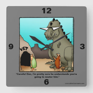 Reloj gracioso del muro del humor veterinario