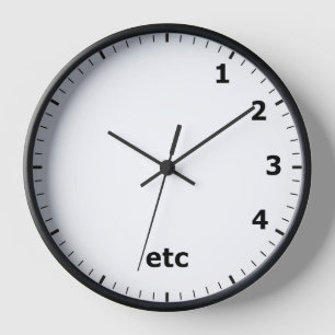 Reloj Gracioso etc Clock - ¡Sabes cómo va!