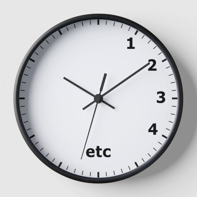 Reloj Gracioso etc Clock - ¡Sabes cómo va! (Anverso)