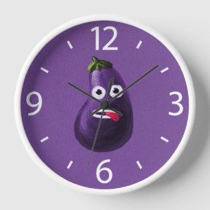 Reloj Gracioso Personalizado de berenjenas Cute Vegetabl