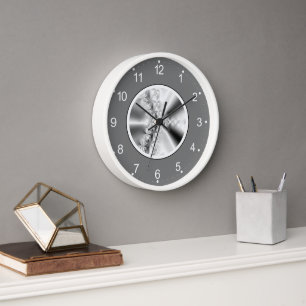 Reloj Gradiente gris abstracto