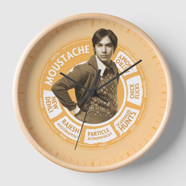 Reloj Gráfico de información de Rajesh (Anverso)