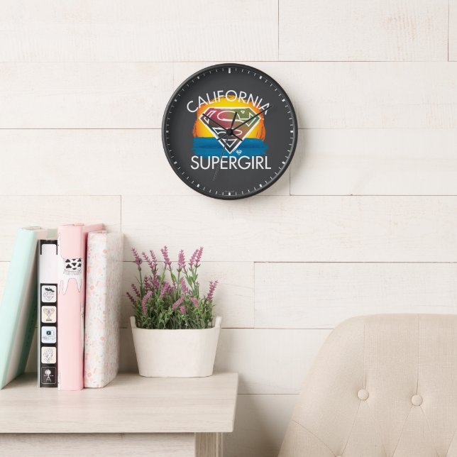 Reloj Gráfico de Sunset de Supergirl de California (Sala de lectura)