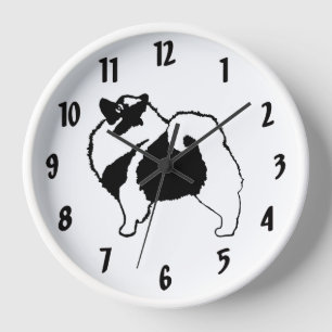 Reloj Gráficos de Keeshond - Arte de perro original lind