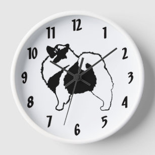 Reloj Gráficos de Keeshond - Arte de perro original lind