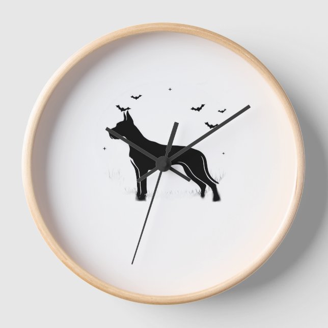 Reloj Gran Perro Dane - Clásico de Silhouette Moon de Ha (Anverso)