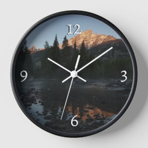 Reloj Grand Teton Sunrise en Cottonwood Creek