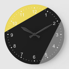 Reloj grande amarillo amarillo amarillo negro mode