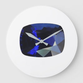 Reloj grande azul Sapphire Gemstone con forma de c
