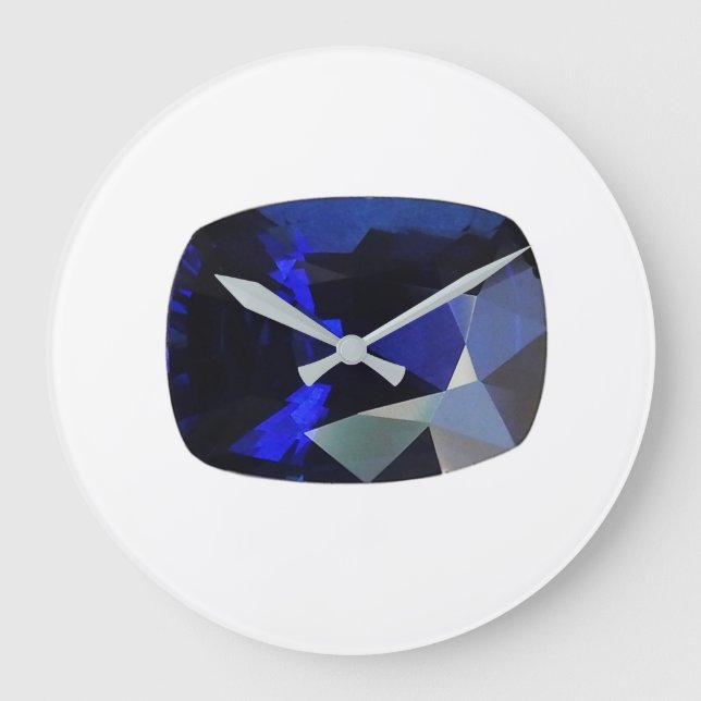 Reloj grande azul Sapphire Gemstone con forma de c (Anverso)
