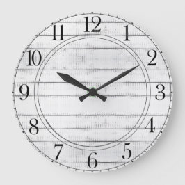 Reloj grande de búho de madera rústica