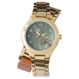Reloj grande de colibrí Naranja pequeño