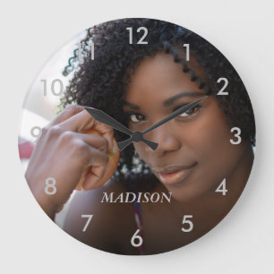 Reloj grande de fotografía personalizado