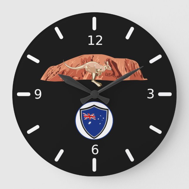 reloj grande de la bandera de Australia (Anverso)