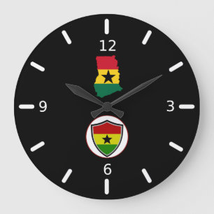 reloj grande de la bandera de Ghana