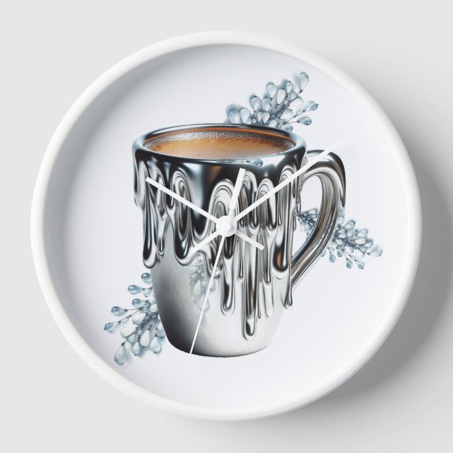 Reloj grande de Liquid Forge Coffee Bar (Anverso)
