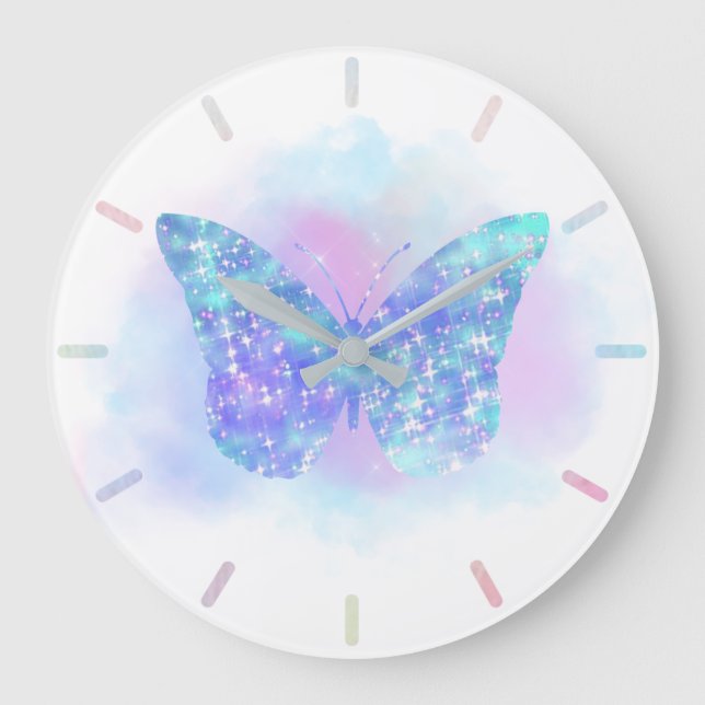 reloj grande de mariposa azul (Anverso)