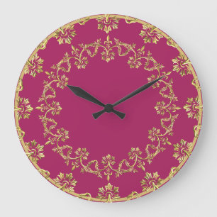 Reloj grande de oro retro