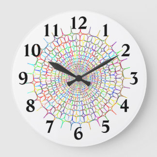 Reloj grande de web multicolor