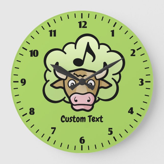 Reloj grande del Personalizado de metano de vaca (Anverso)