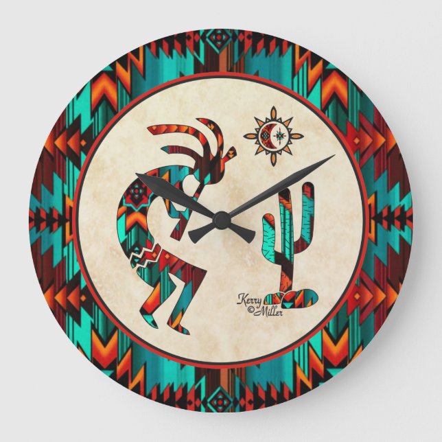 Reloj grande del suroeste de Kokopelli (Anverso)