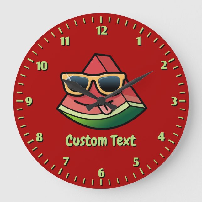 Reloj grande Personalizado de sandía (Anverso)