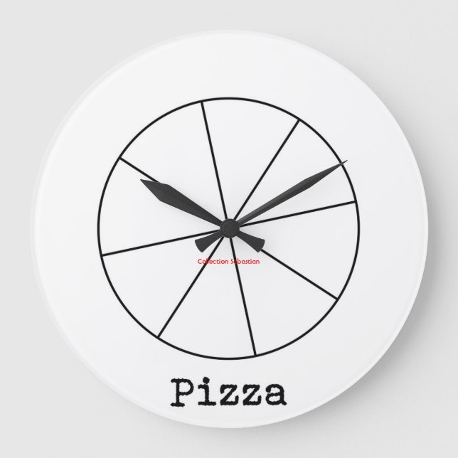 Reloj grande Pizza (Anverso)