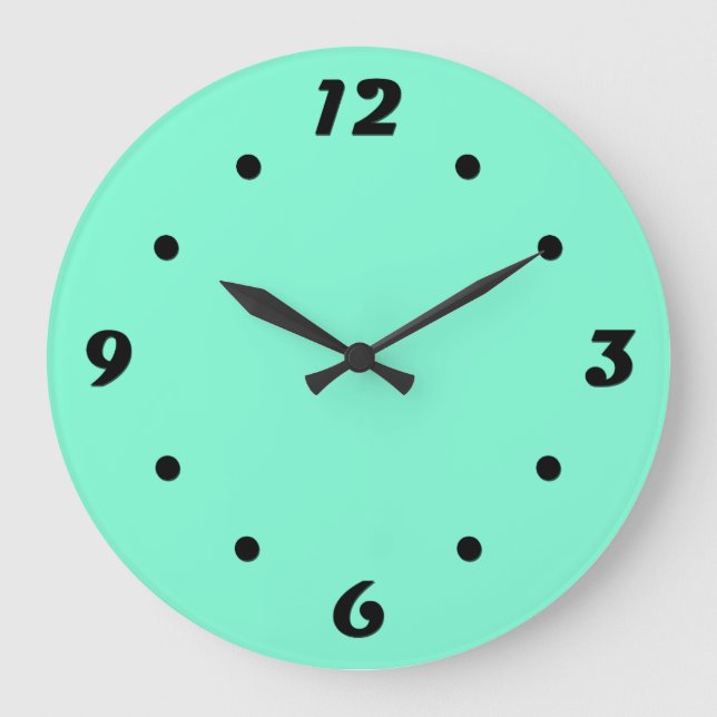 Reloj grande sólido, de menta, verde (Anverso)