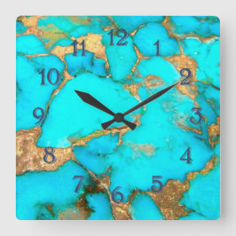 reloj grande turquesa