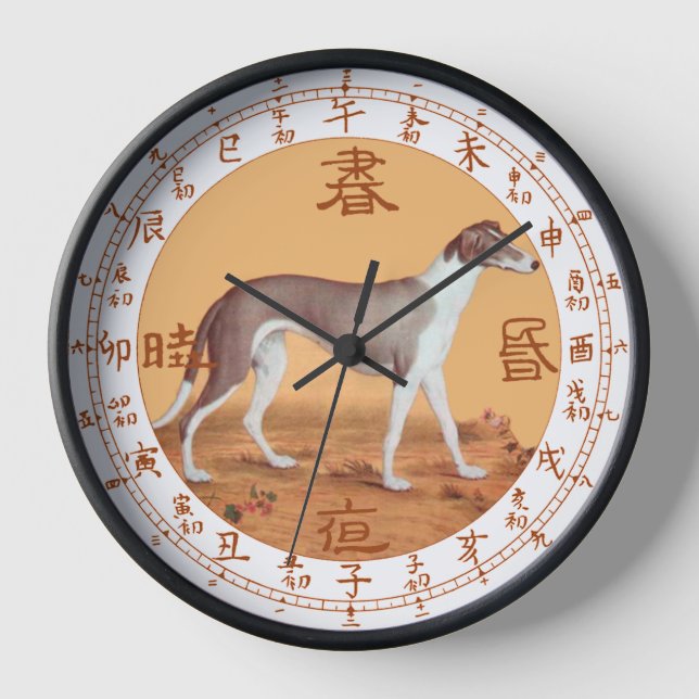 Reloj Greyhound chino (竹 蔭 西 猊 圖) Giuseppe Castiglione ~ (Anverso)