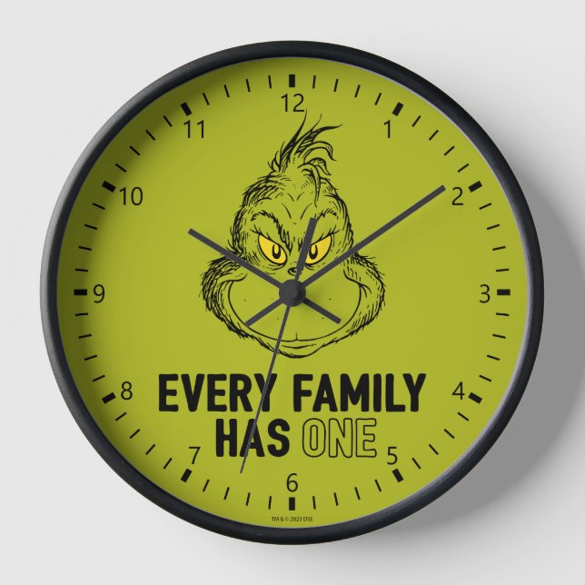 Reloj Grinch | Cada familia tiene uno (Anverso)