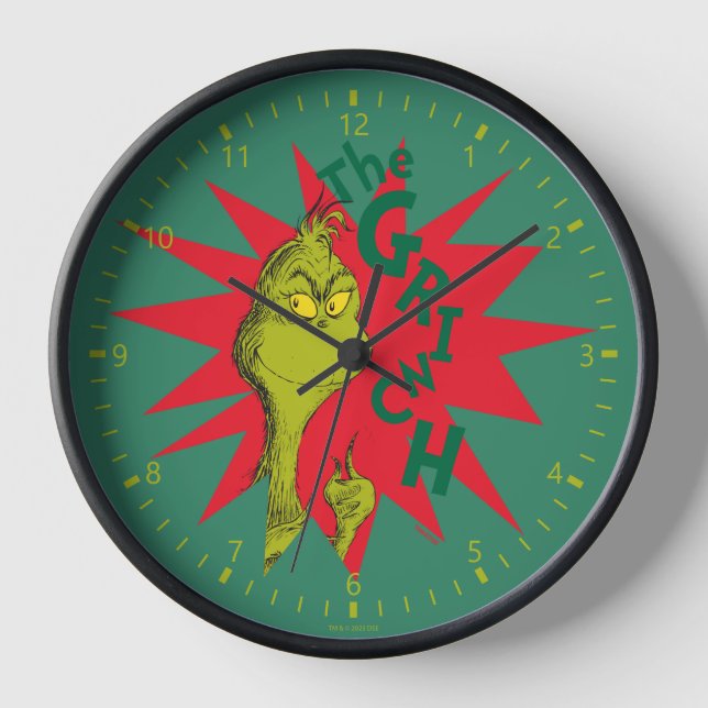 Reloj Grinch Clásico | Estallido Rojo (Anverso)