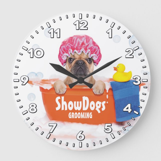 Reloj Groomer-Personalizado Salón-Mascota de la (Anverso)