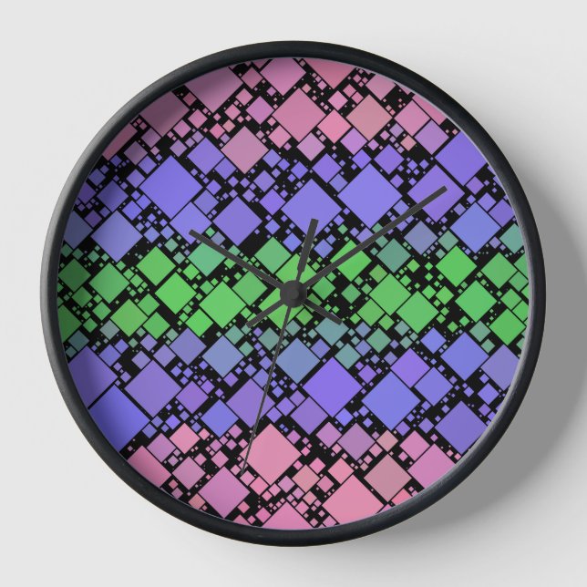 Reloj Groovy Boho Retro Mod Geométrico Orgullo Trigénero (Anverso)