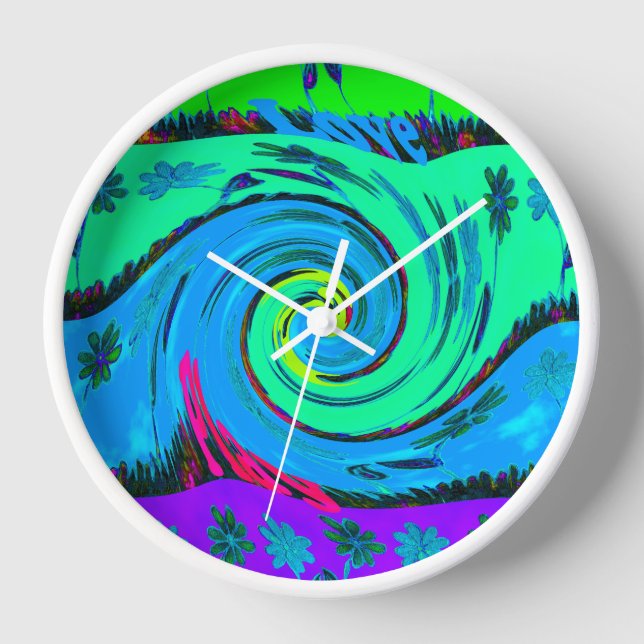 Reloj Guay I Love Hawaii: Diseño de patrones de arte pop (Anverso)
