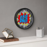 Reloj Guay Vintage Comic Book Pop Art Style BAM!<br><div class="desc">Guay y el divertido y colorido tema inspirado en el tema del arte pop del libro de historietas vintage. Estilo moderno y artístico para los amantes de la moda y del arte flamante y caprichoso, de la moda de cadera, de estilo retro vintage o de los motivos abstractos de amante....</div>