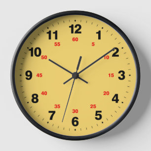 Reloj Guay y elegante cara amarilla clara