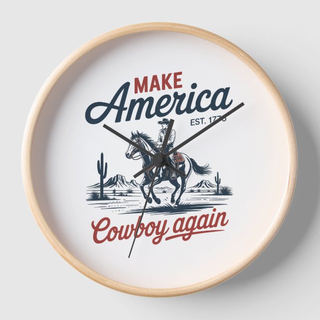 Reloj Hacerle a Estados Unidos Cowboy de nuevo caballo (Anverso)