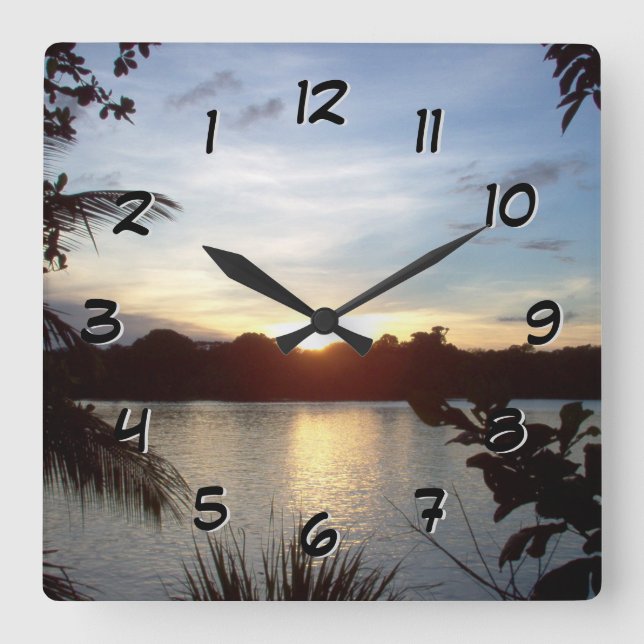 Reloj hacia atrás - atardecer costarricense - Tort (Anverso)