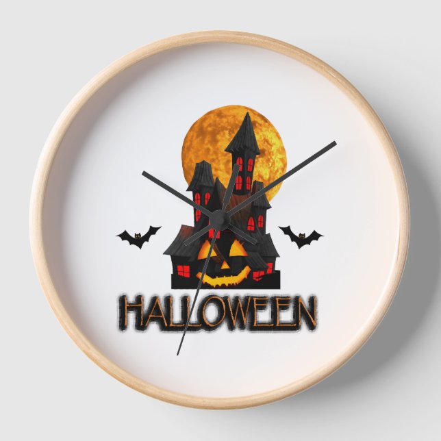 Reloj Halloween amante, halloween divertido, Halloween f (Anverso)