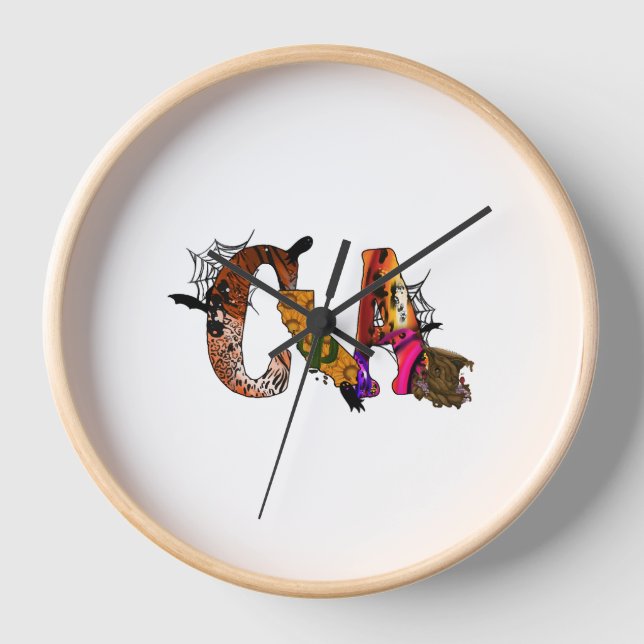 Reloj Halloween California (Anverso)