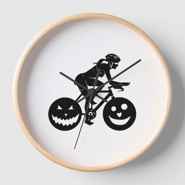 Reloj Halloween ciclista (Anverso)
