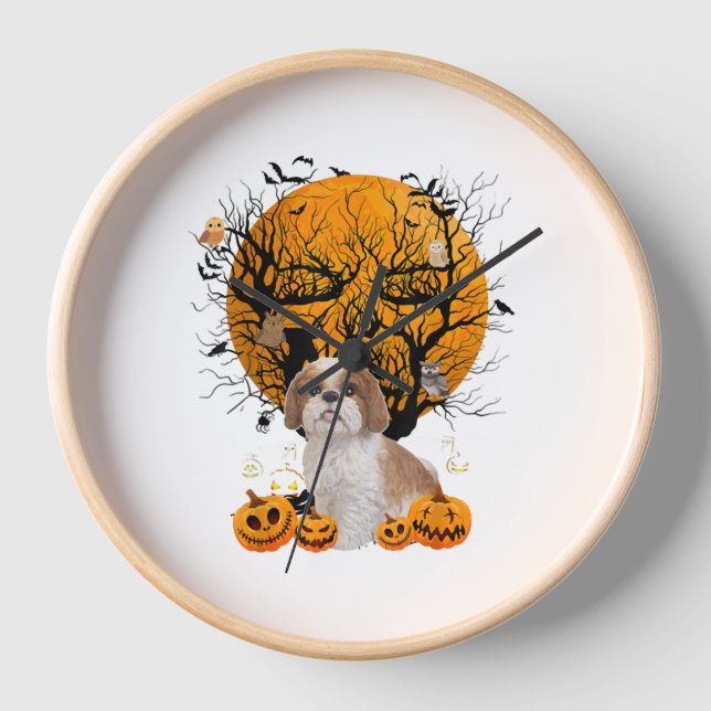 Reloj Halloween de perros (Anverso)