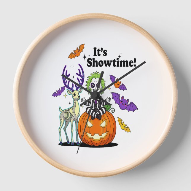 Reloj Halloween es divertida en los tiempos de la exhibi (Anverso)