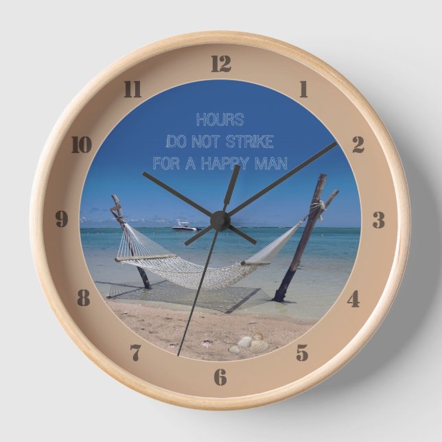 Reloj Hamaca de playa (sin texto de personalizable) Relo (Anverso)