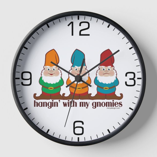 Reloj Hangin' con mis gnomos (Anverso)