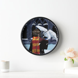 Reloj HARRY POTTER™ y Hedwig en la nieve